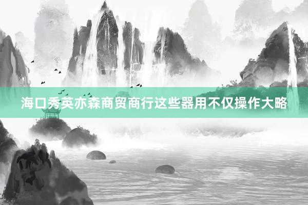 海口秀英亦森商贸商行这些器用不仅操作大略
